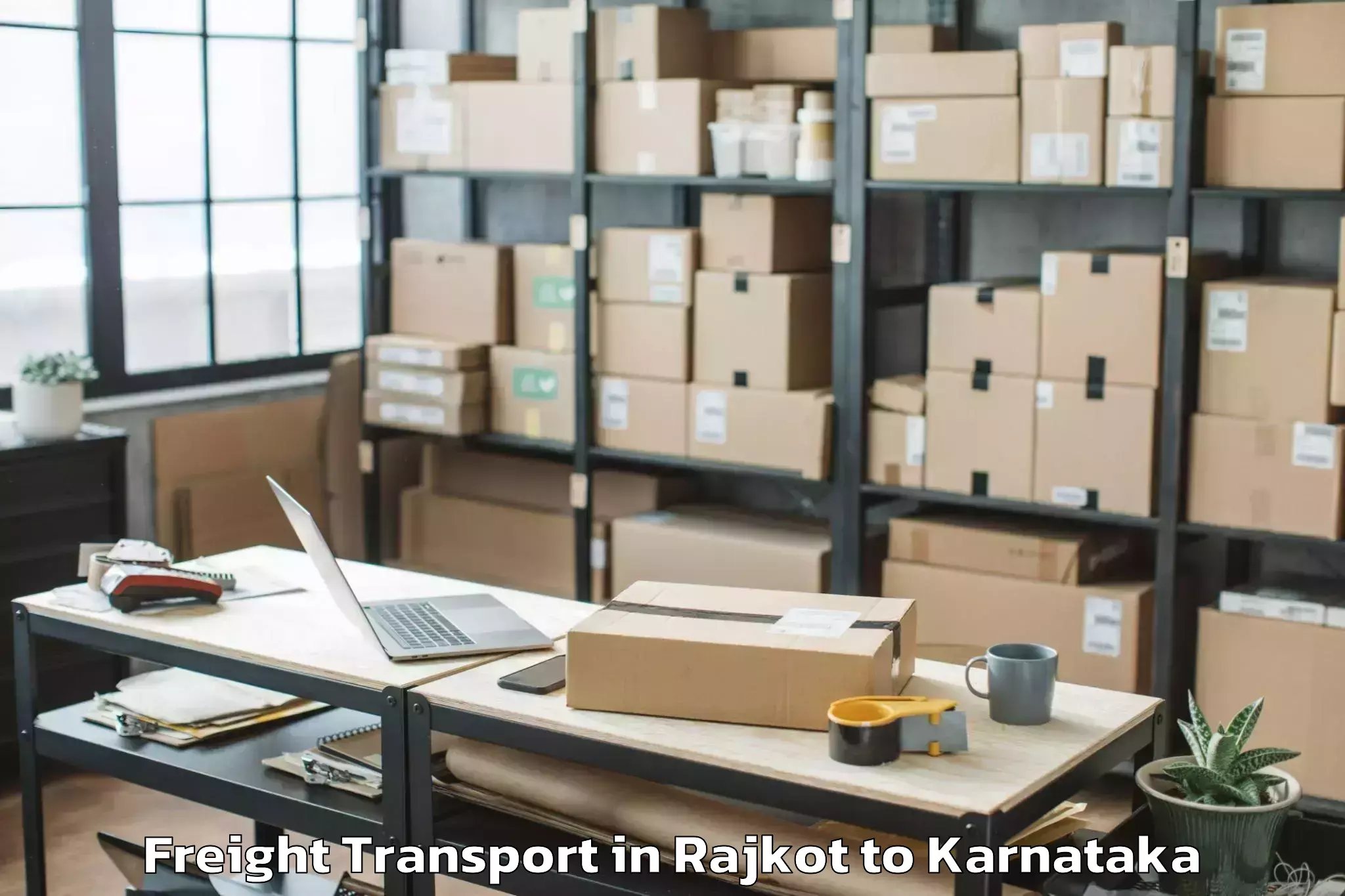 Reliable Rajkot to Chamrajnagar Freight Transport